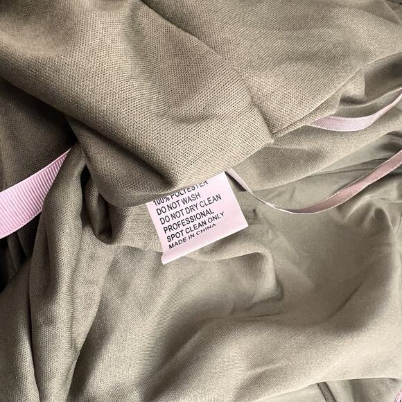 Ieena Mac Duggal Olive Green Sequin One-Shoulder Side Slit Gown Size 6 $398 - Picture 12 of 15